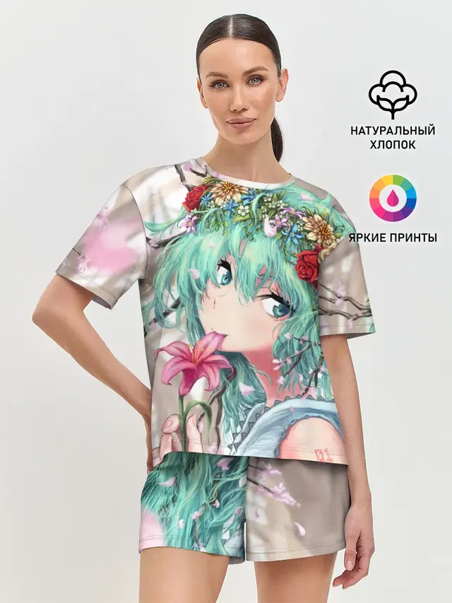 Женская пижама с шортами