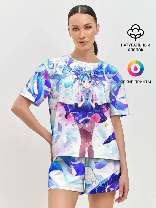 Женская пижама с шортами