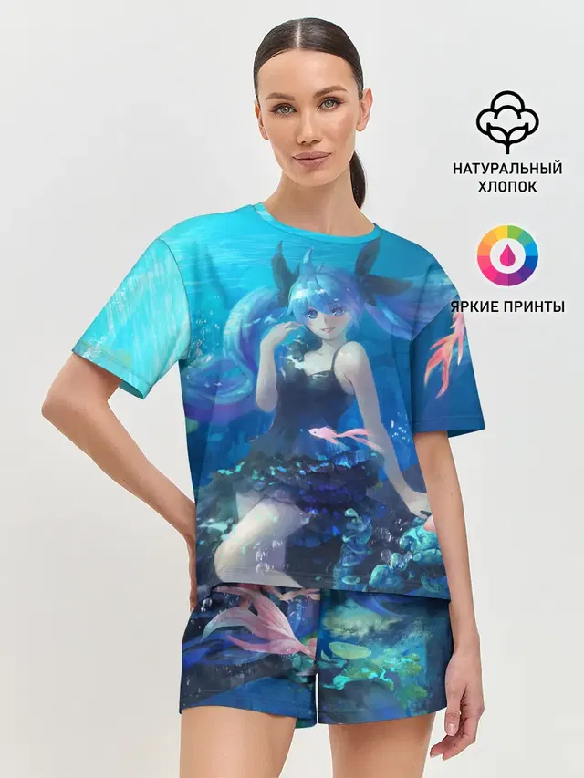 Женская пижама с шортами