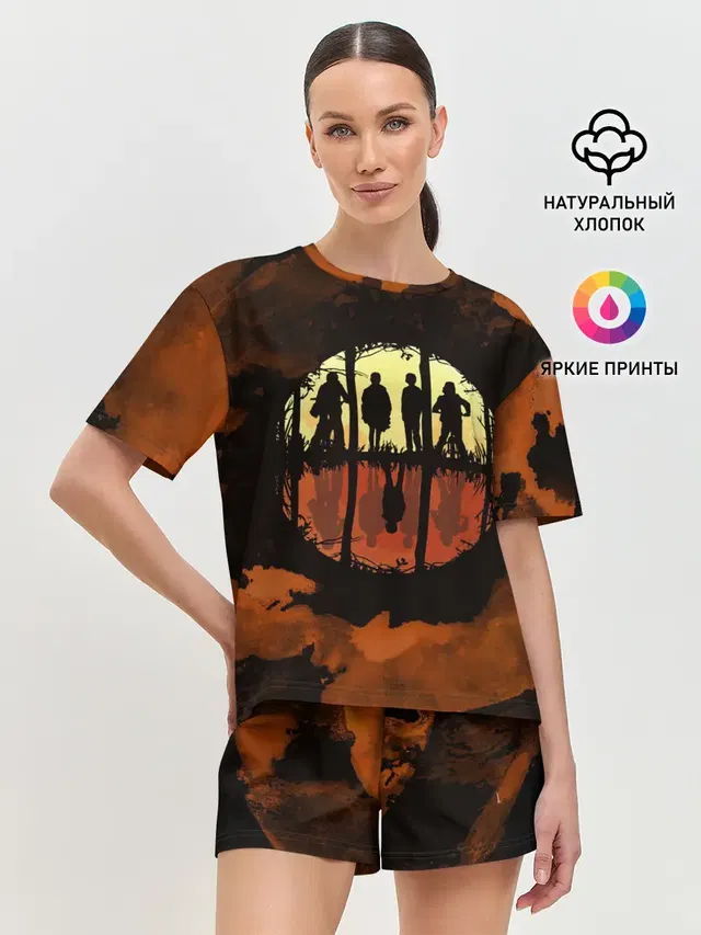 Женская пижама с шортами