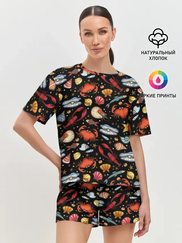 Женская пижама с шортами