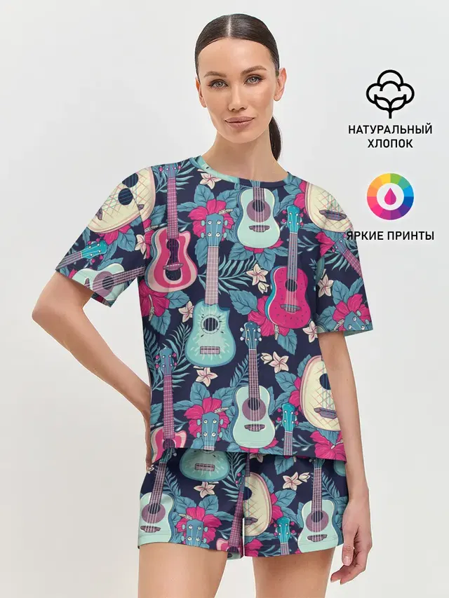 Женская пижама с шортами