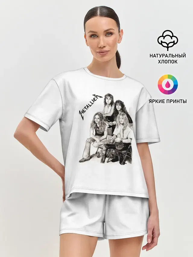 Женская пижама с шортами