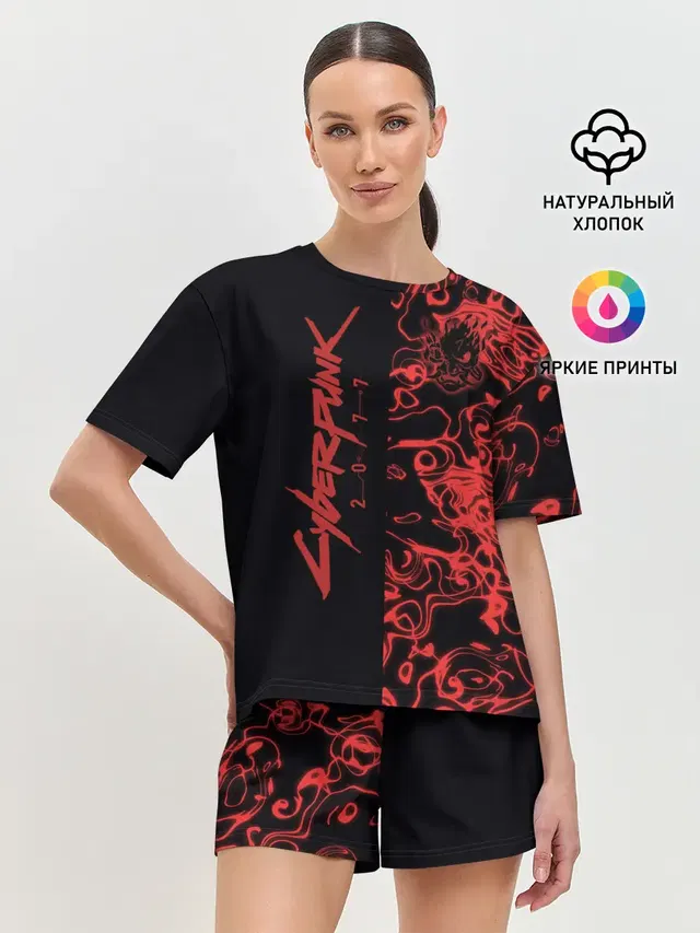 Женская пижама с шортами