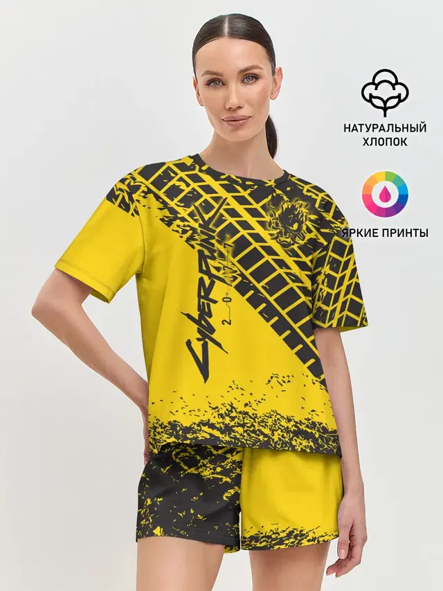 Женская пижама с шортами