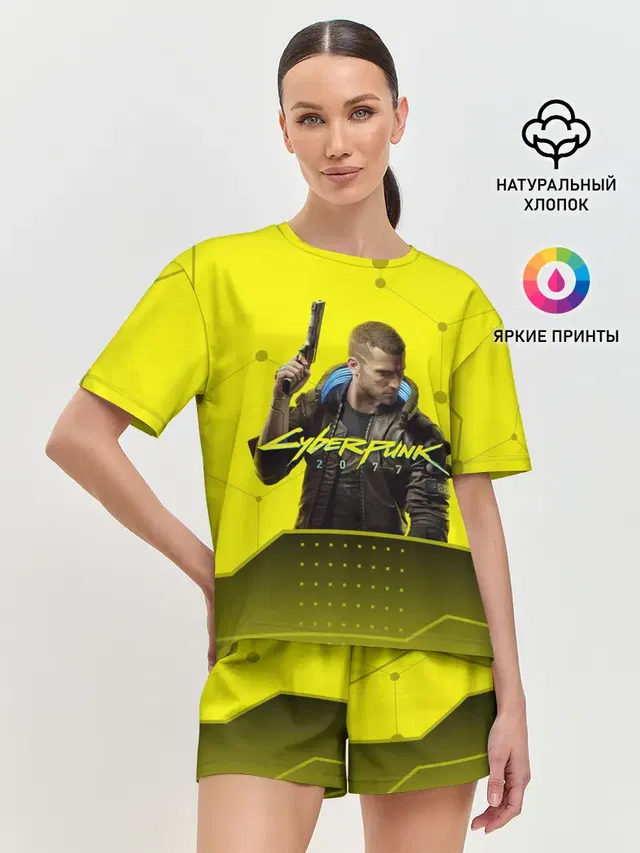 Женская пижама с шортами
