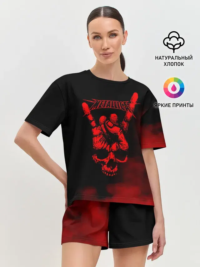 Женская пижама с шортами