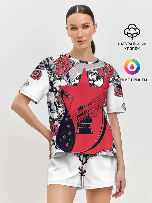 Женская пижама с шортами