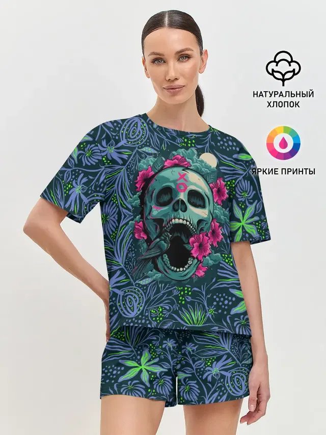 Женская пижама с шортами