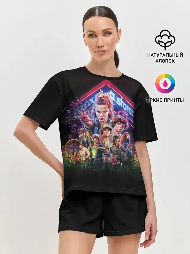 Женская пижама с шортами