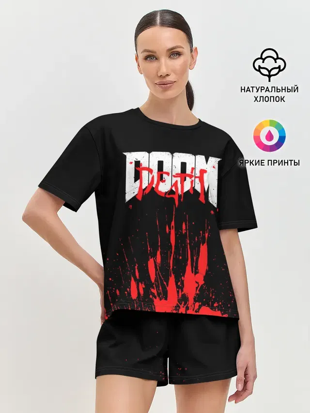 Женская пижама с шортами
