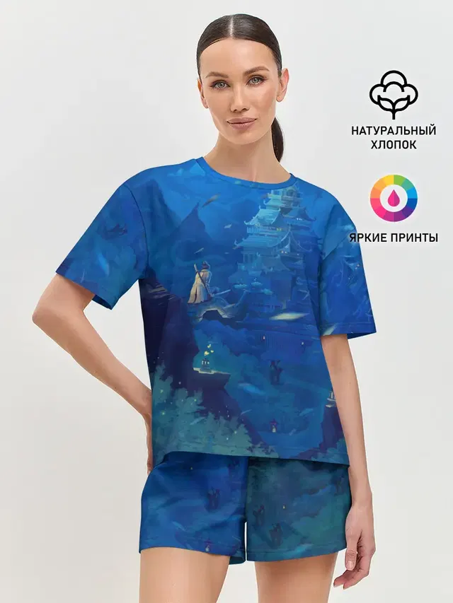 Женская пижама с шортами