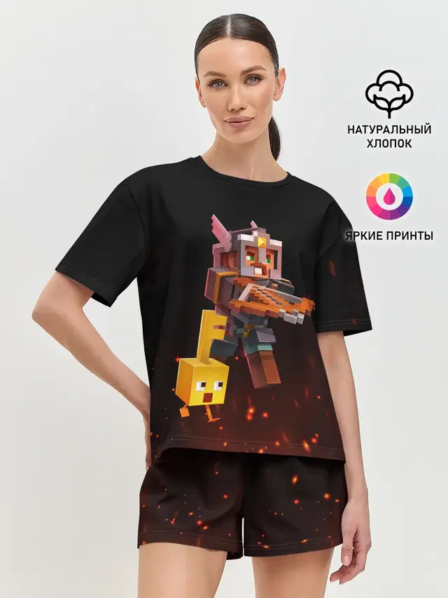 Женская пижама с шортами