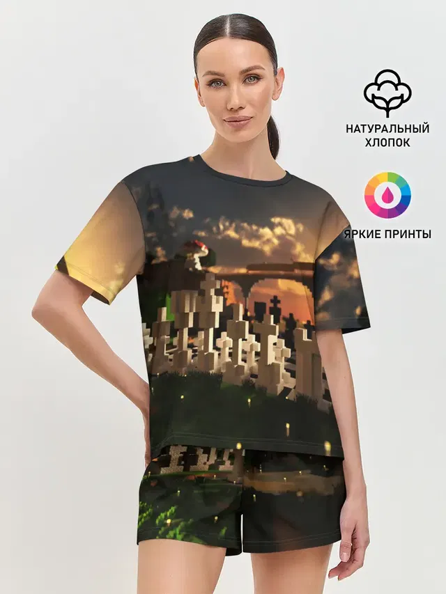 Женская пижама с шортами