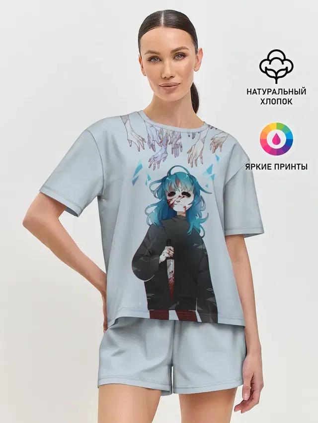 Женская пижама с шортами