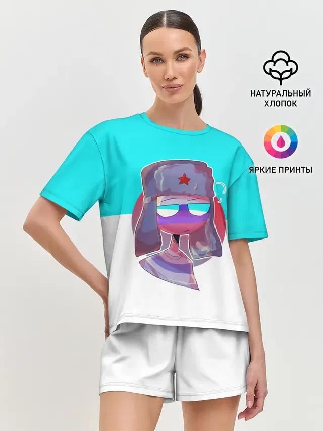 Женская пижама с шортами