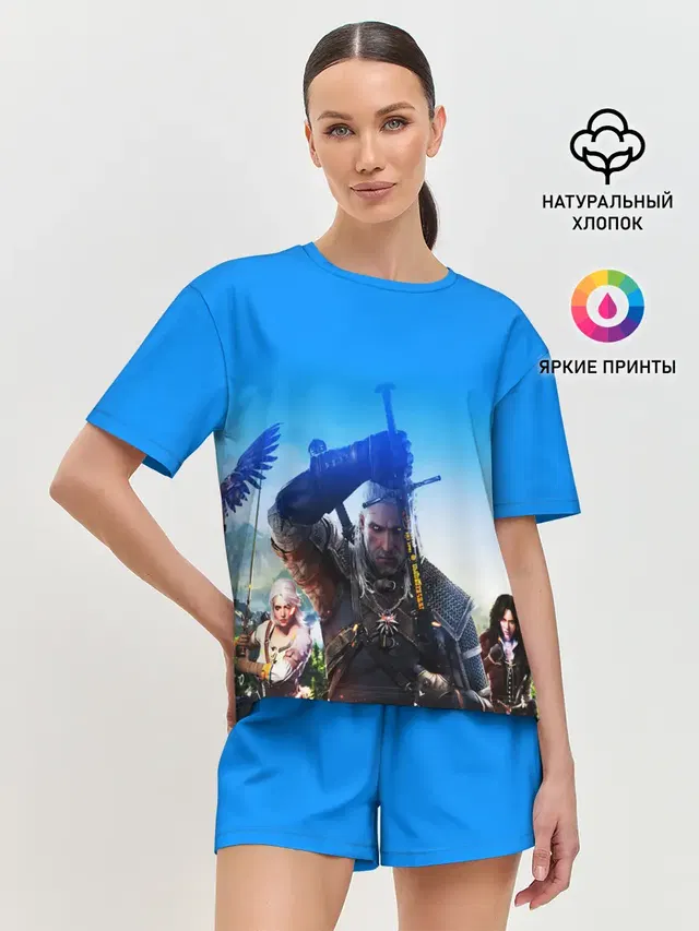 Женская пижама с шортами