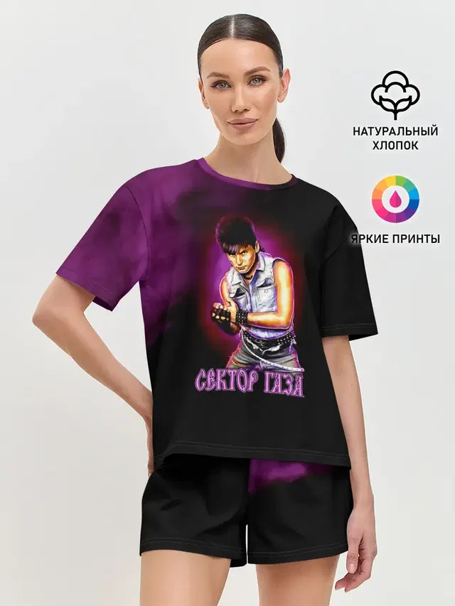 Женская пижама с шортами