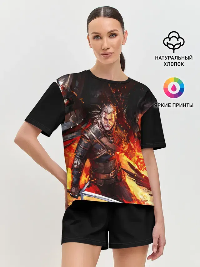 Женская пижама с шортами