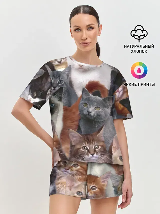 Женская пижама с шортами