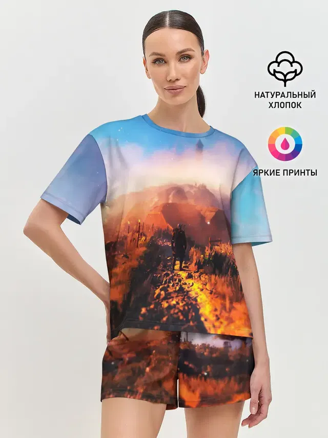 Женская пижама с шортами