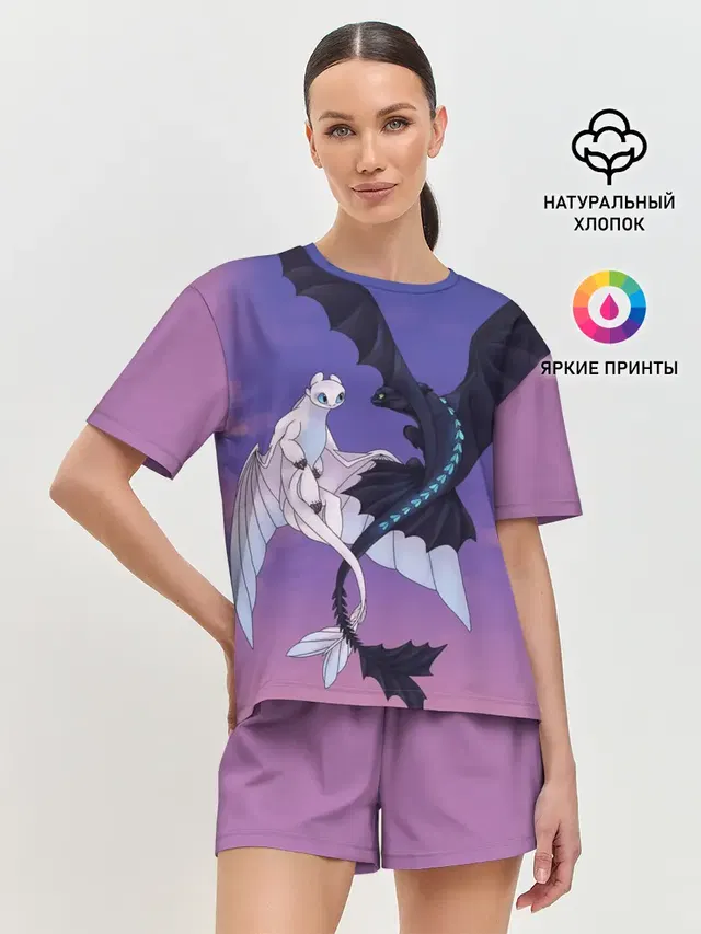 Женская пижама с шортами