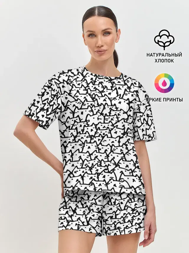Женская пижама с шортами