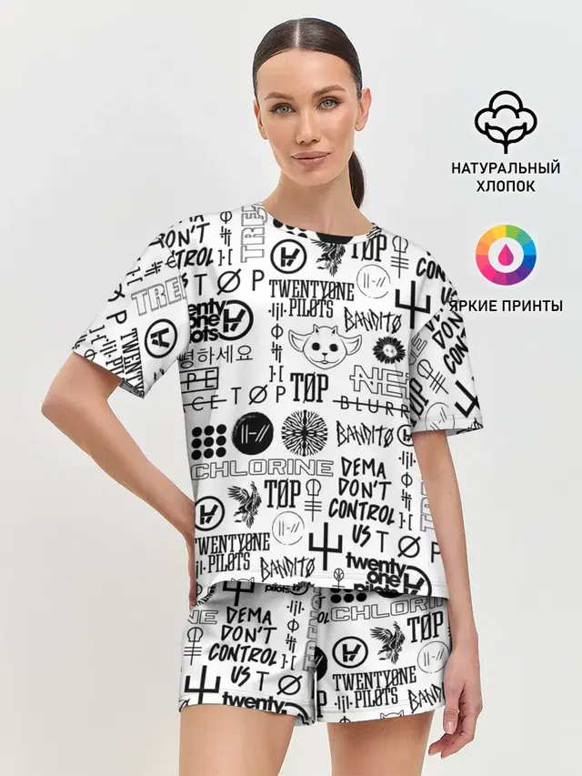 Женская пижама с шортами