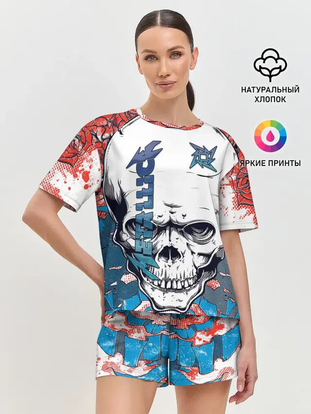 Женская пижама с шортами