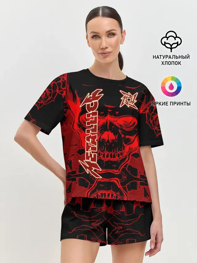 Женская пижама с шортами
