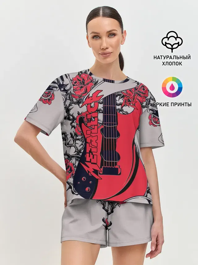 Женская пижама с шортами