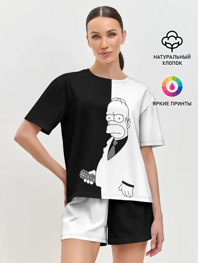 Женская пижама с шортами