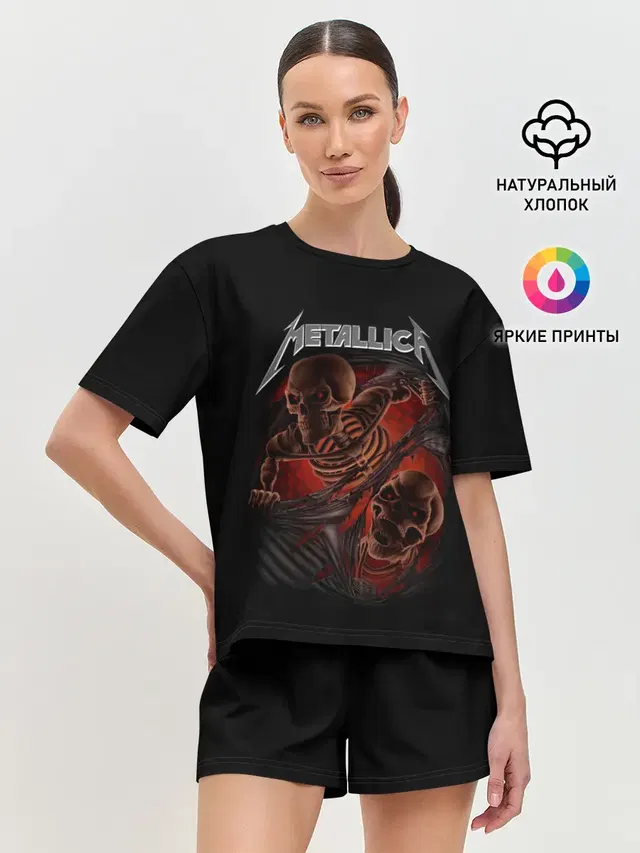 Женская пижама с шортами