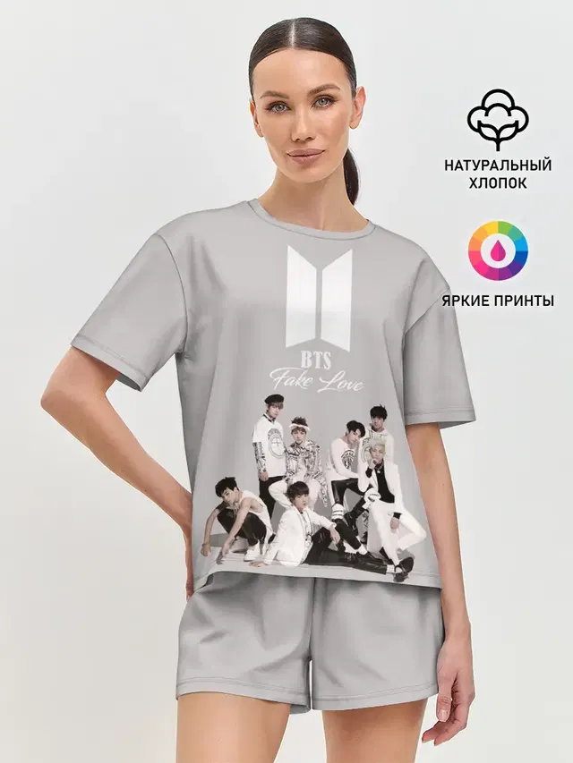 Женская пижама с шортами