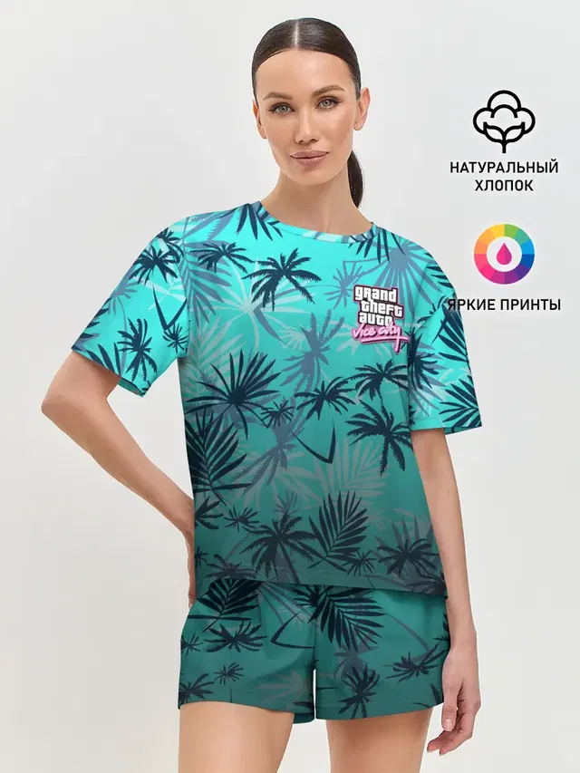 Женская пижама с шортами