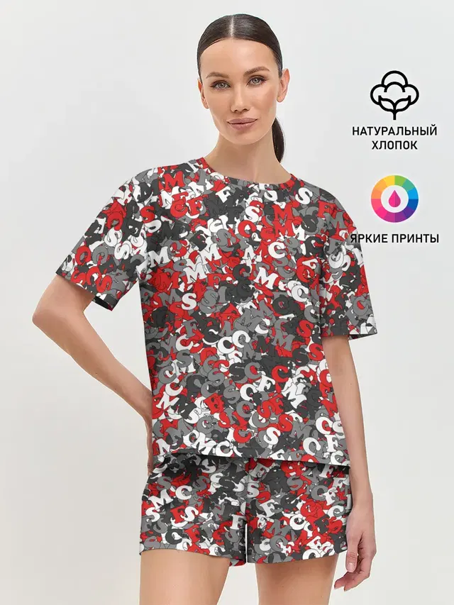 Женская пижама с шортами