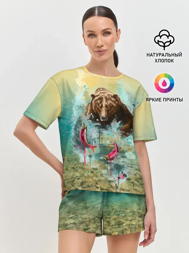 Женская пижама с шортами
