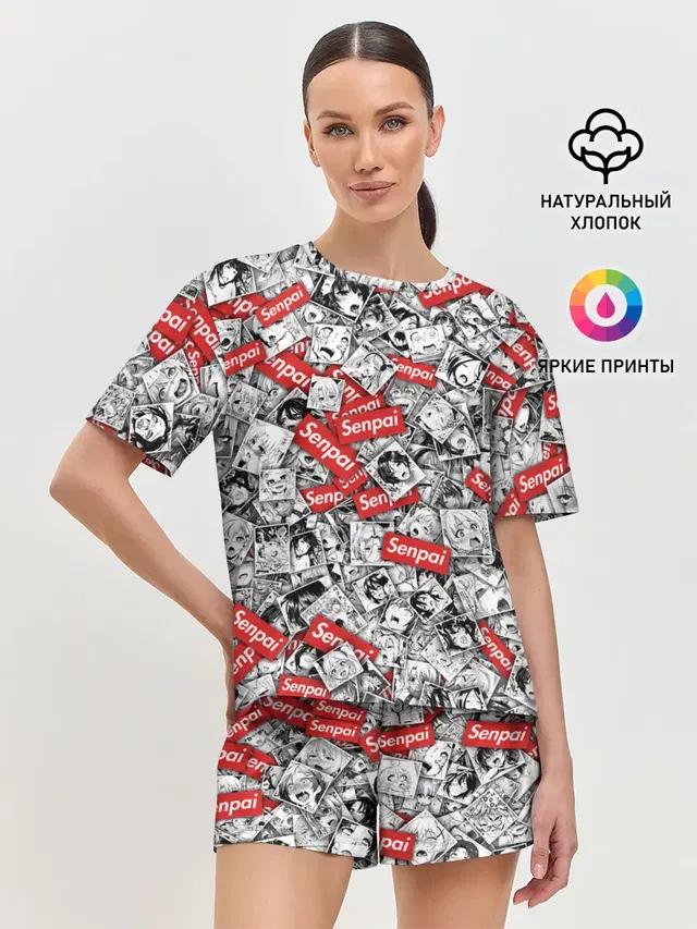 Женская пижама с шортами