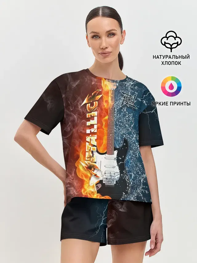 Женская пижама с шортами