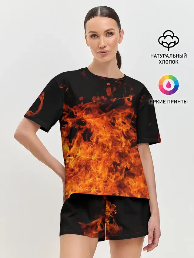 Женская пижама с шортами