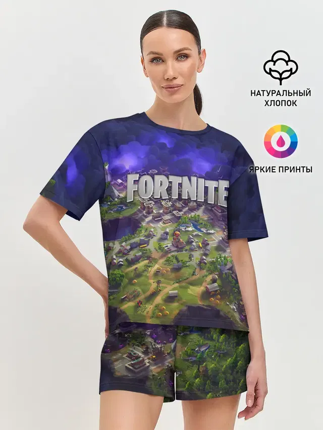 Женская пижама с шортами