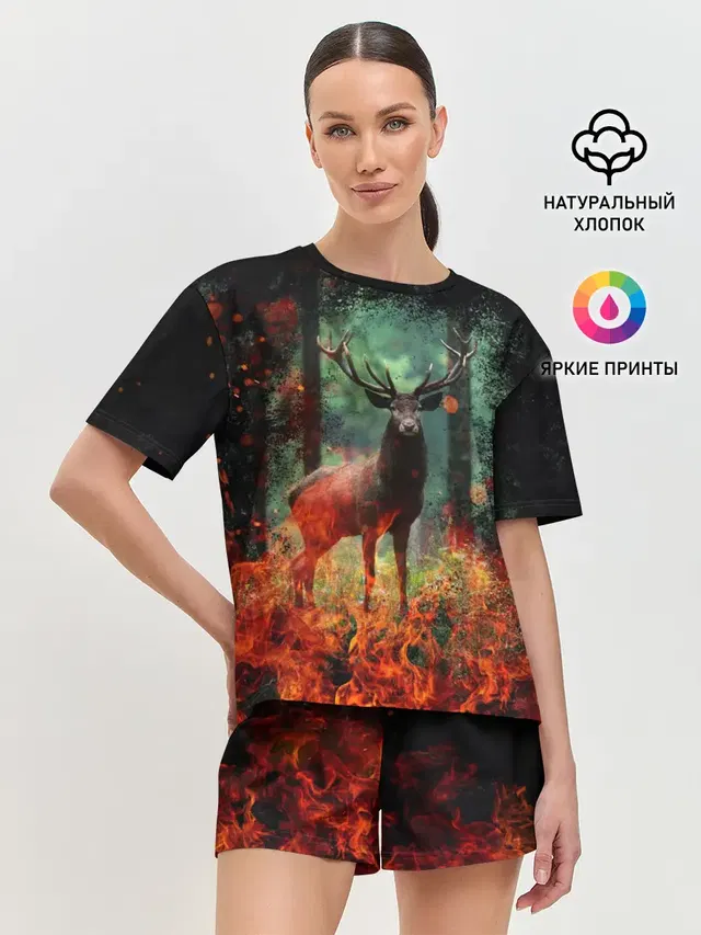 Женская пижама с шортами