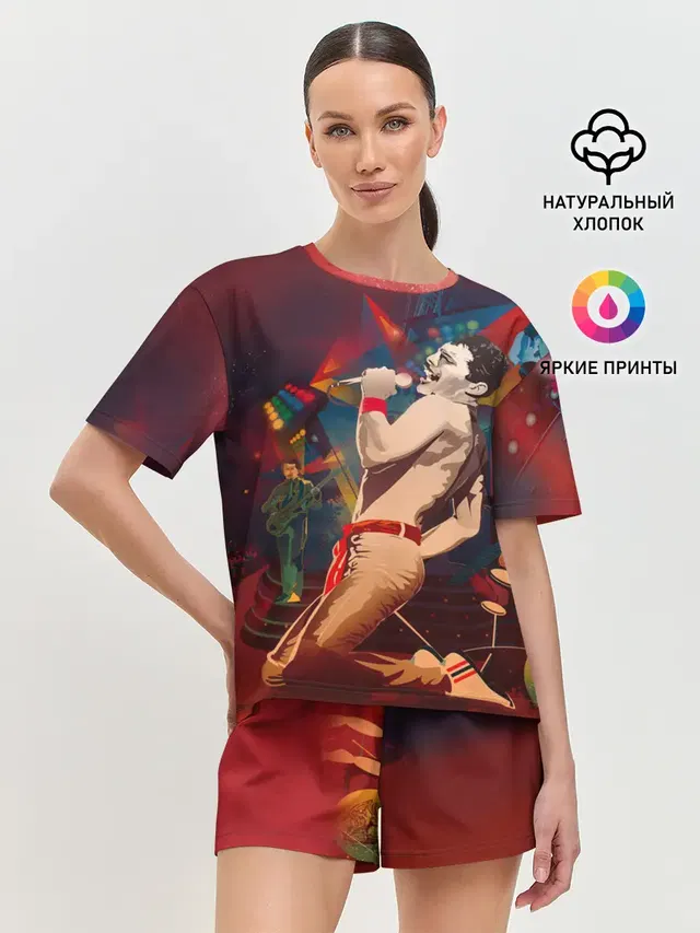 Женская пижама с шортами