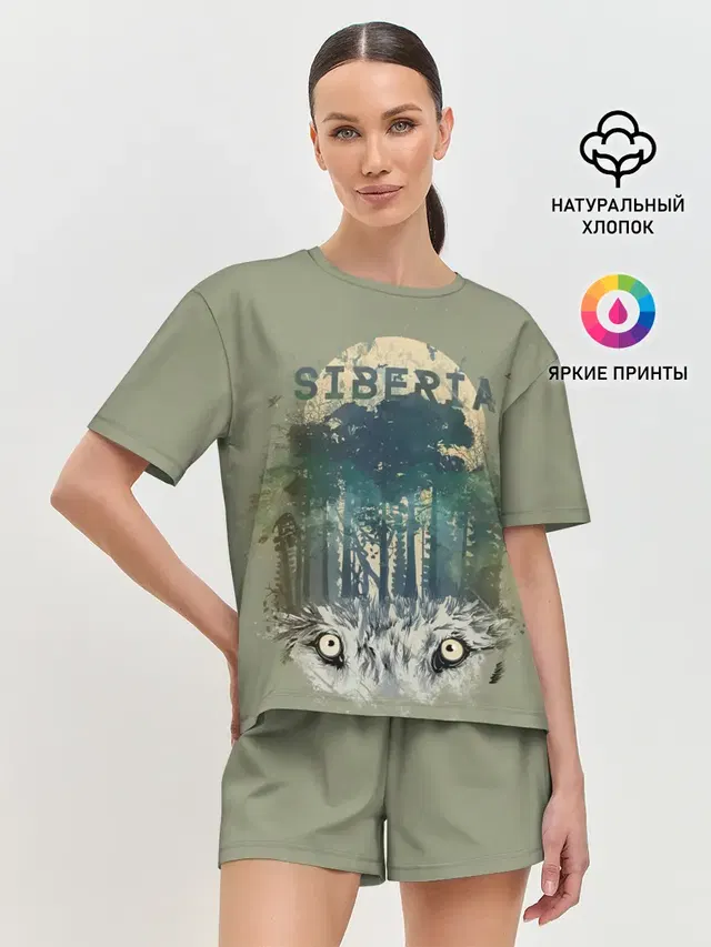 Женская пижама с шортами