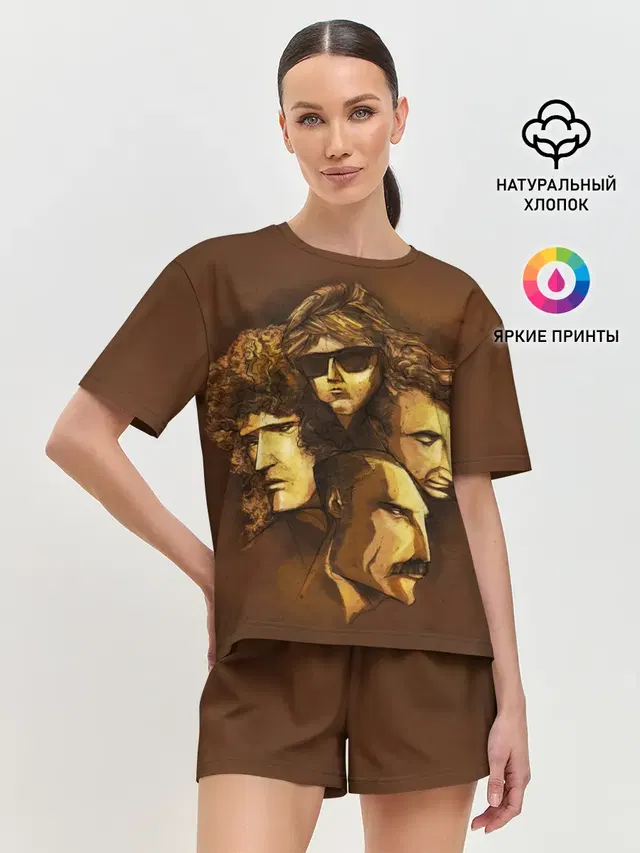 Женская пижама с шортами