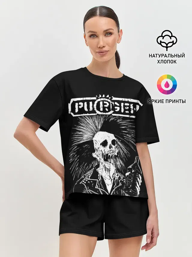 Женская пижама с шортами
