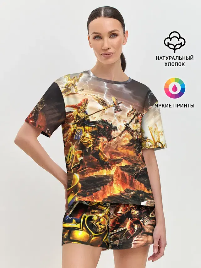 Женская пижама с шортами
