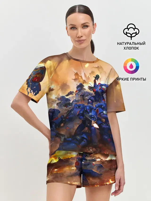Женская пижама с шортами