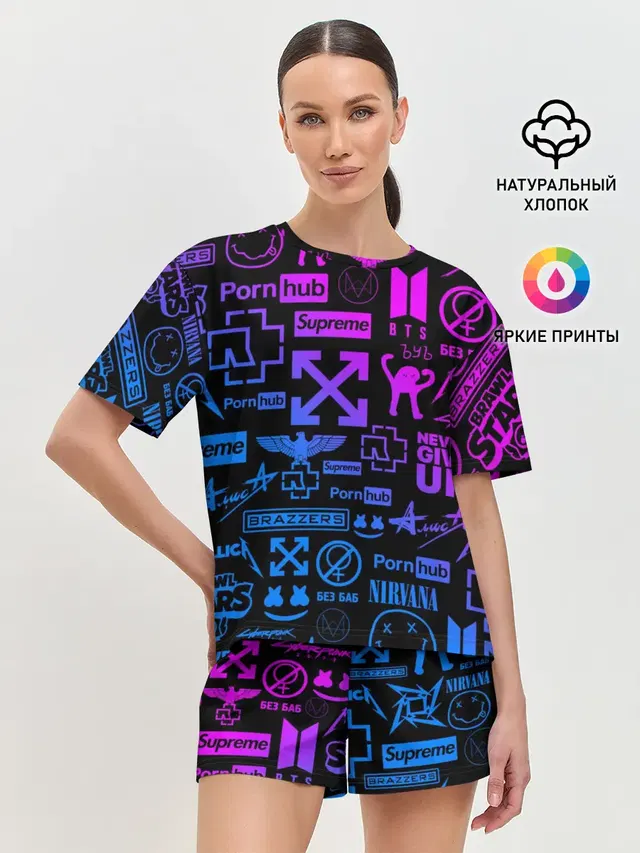 Женская пижама с шортами