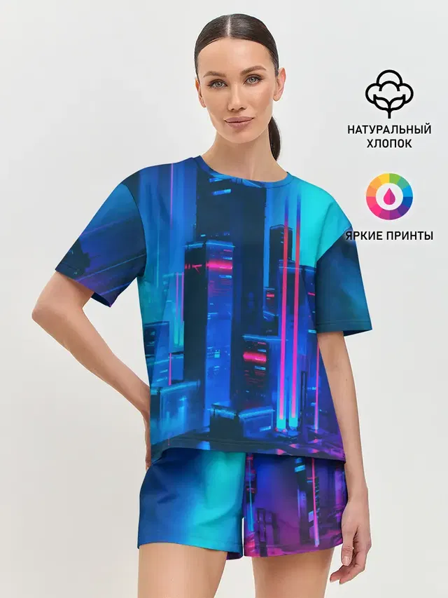 Женская пижама с шортами